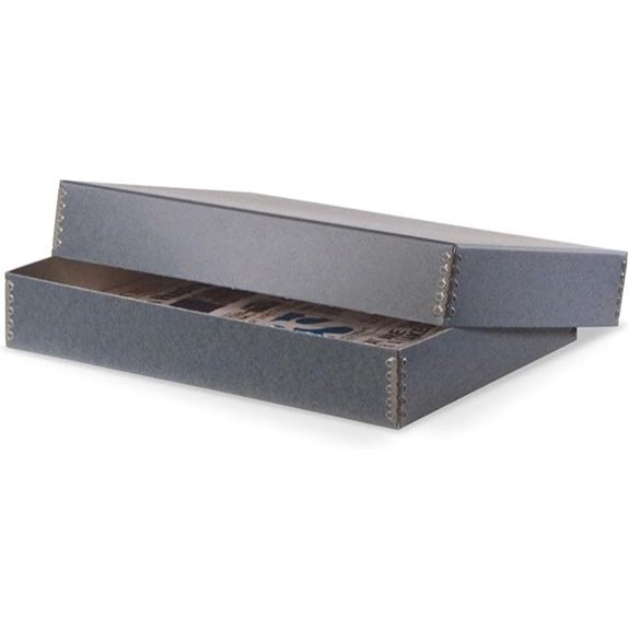 Gaylord Archival Blue/Grey Newspaper Preservation Box - 13W x 18L x 3H