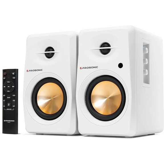 Prosonic BT30 Bluetooth Bookshelf Speakers 40W White