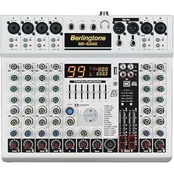 bluetooth six channel mixer