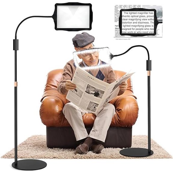 10X Lighted Magnifying Glass for Reading and Crafts