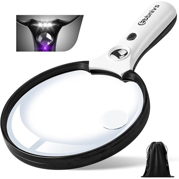 Large Illuminated Magnifying Glass with Light