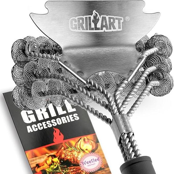 GRILLART Bristle-Free Grill Brush and Scraper