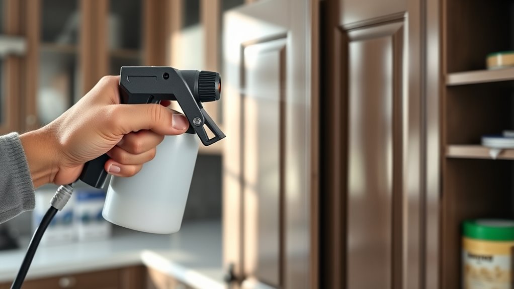 cabinet sprayer features prioritized