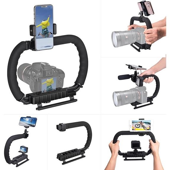 Camera Stabilizer Cage for DSLR Mirrorless Action Cameras