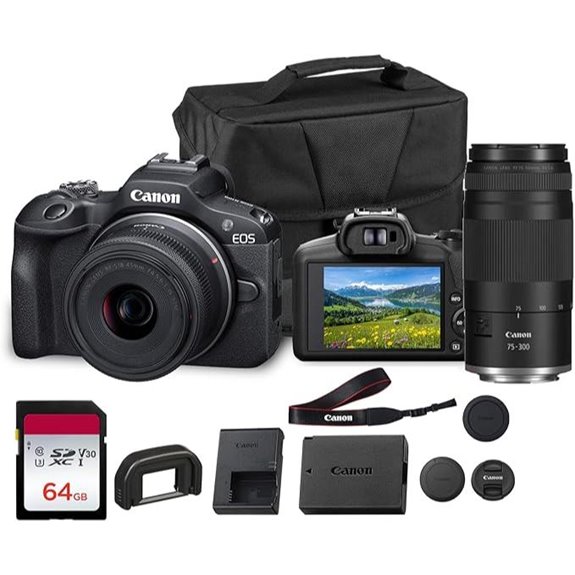 Canon EOS R100 Mirrorless Camera with Kit Lenses with 2 Lenses