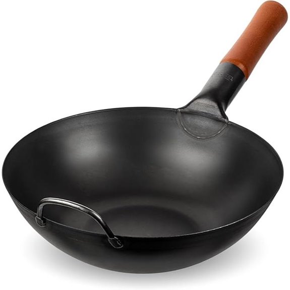 YOSUKATA 11.8 Carbon Steel Wok Pan