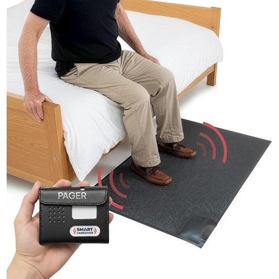 Smart Caregiver Floor Mat Alarm System with Pager