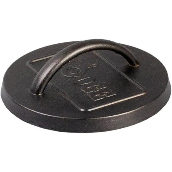 Lodge Cast Iron Round Griddle Press for Searing