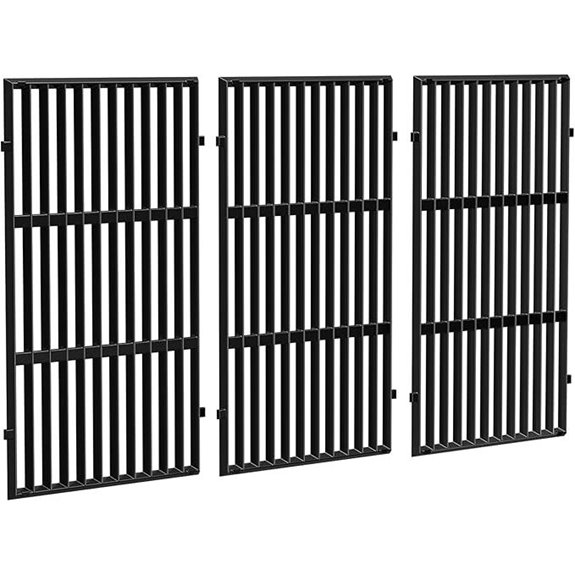 QuliMetal Cast Iron Grill Grates for Weber Genesis