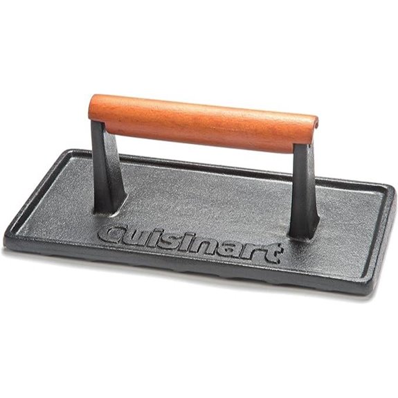 Cuisinart Cast Iron Grill Press with Wooden Handle