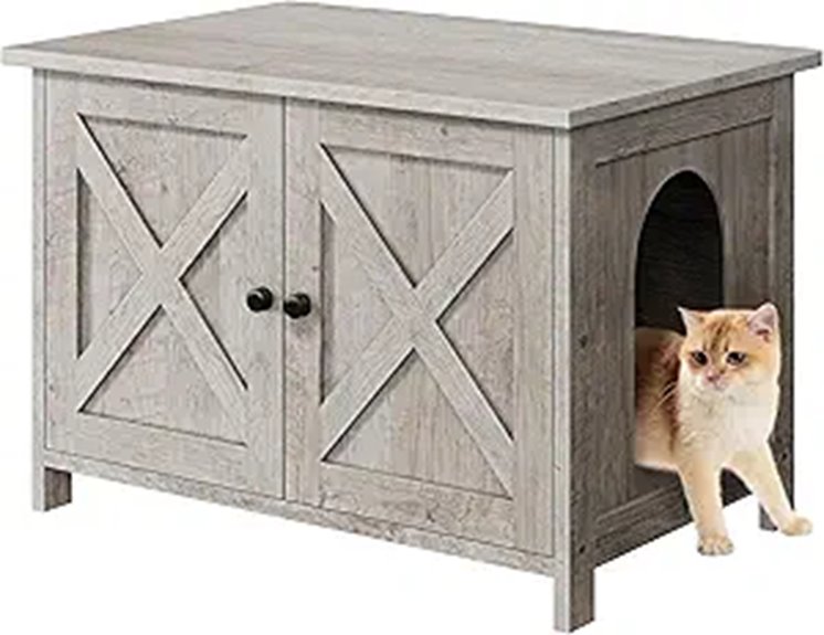 Shintenchi Cat Litter Box Enclosure with Divider