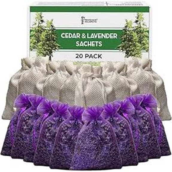 Cedar Chips & Lavender Sachets (20 Pack)