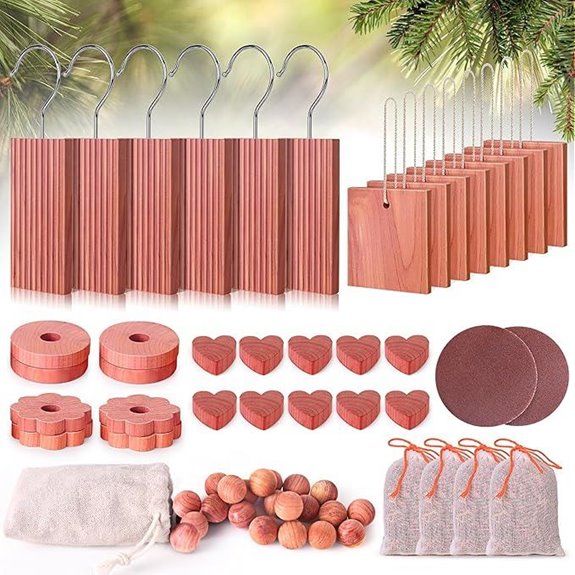 Woodever Cedar Blocks for Clothes Storage (56 pcs)