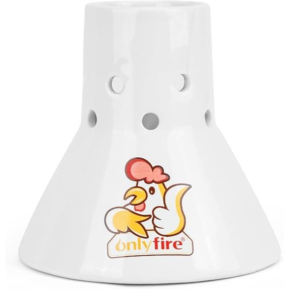 Onlyfire Ceramic Chicken Roaster for Grill and Oven