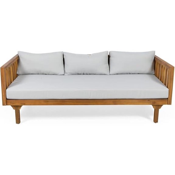 Christopher Knight Tina Outdoor Daybed in Teak Finish