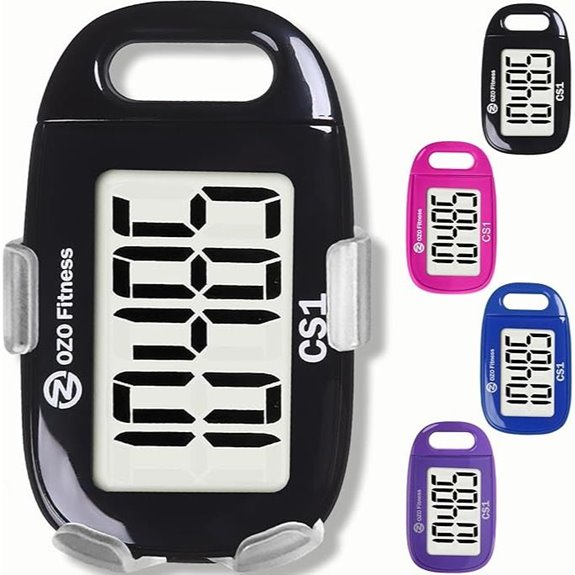 OZO Clip-on 3D Pedometer with Digital Display