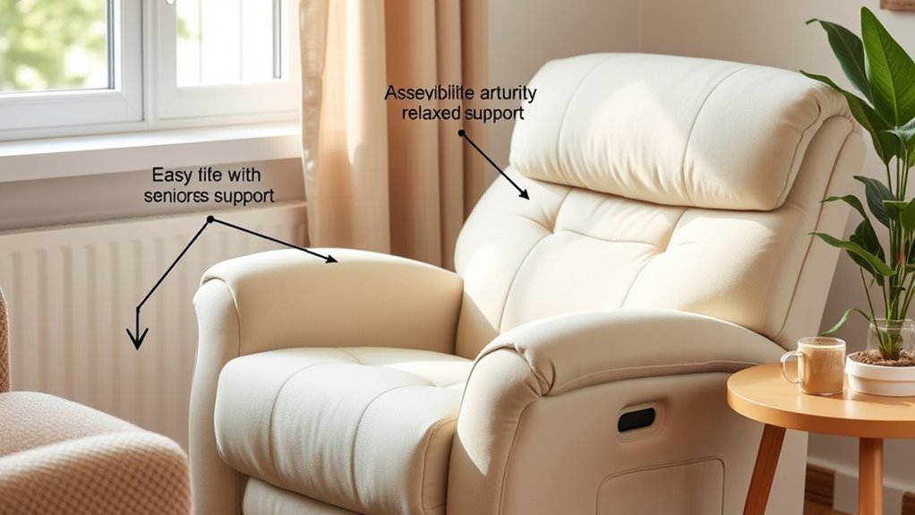 comfortable supportive easy entry recliner