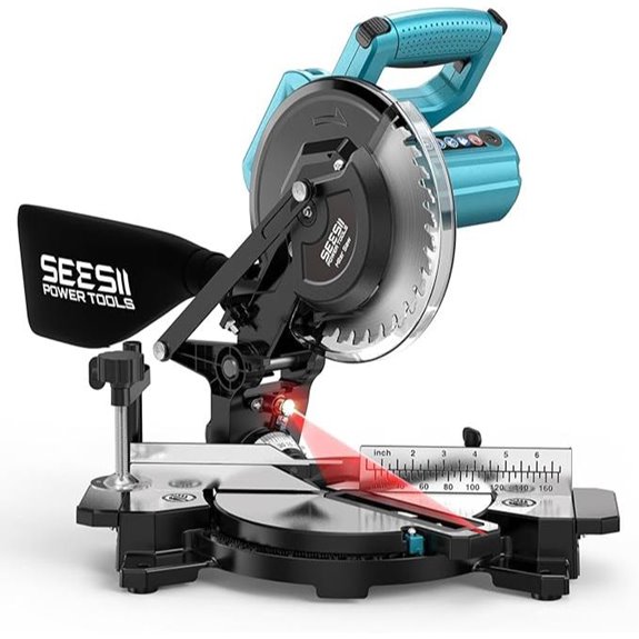 SEESII 8-Inch Compact Miter Saw with Laser Guide
