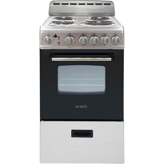 compact stainless steel range