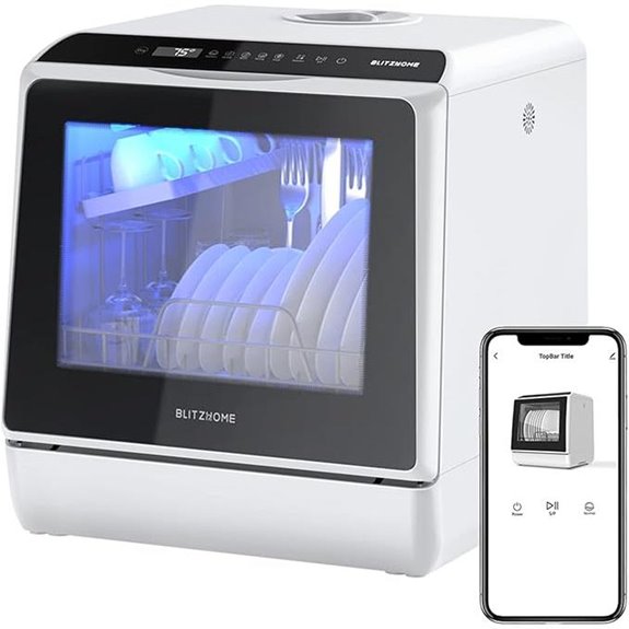 compact wifi dishwasher with programs