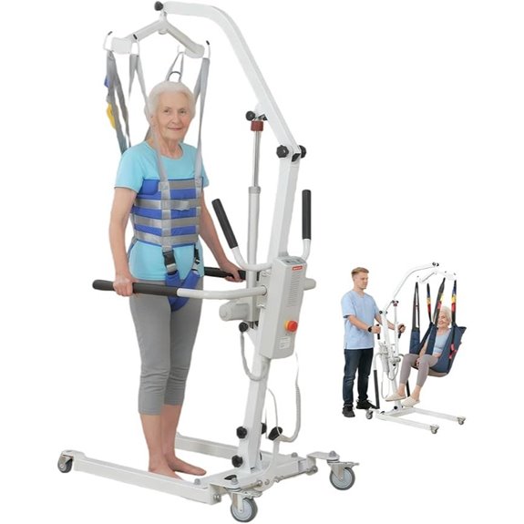 2-in-1 Patient Lift Chair with Stand-Up Assist