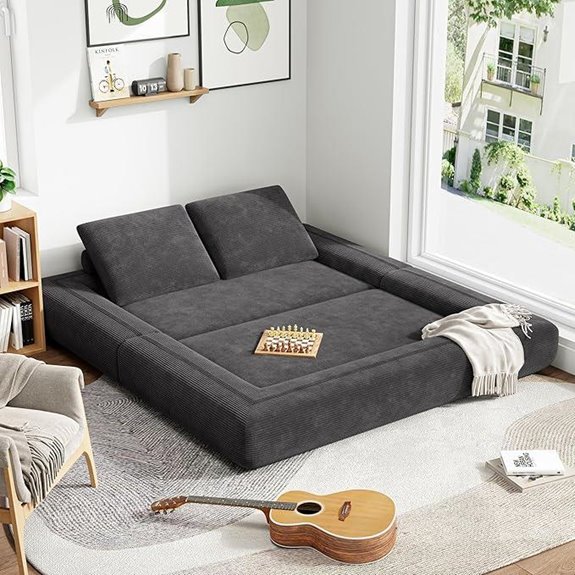 LIKIMIO 3-in-1 Convertible Sleeper Sofa Bed