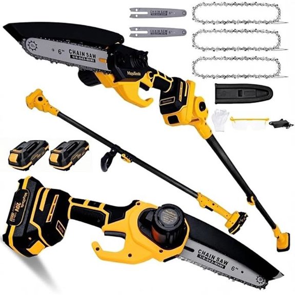 2-in-1 Cordless Mini & Pole Tree Saw (15ft)