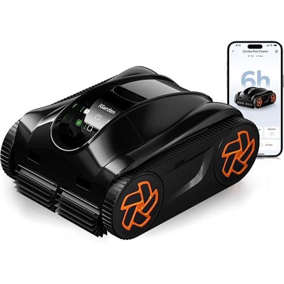 cordless pool cleaning robot