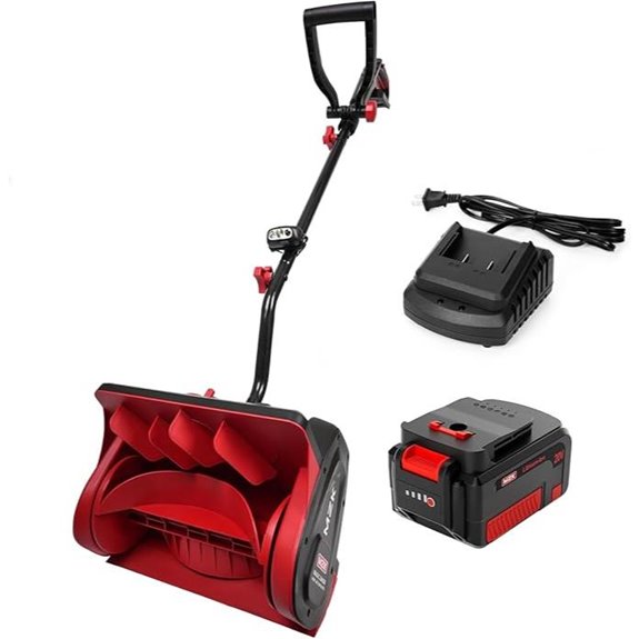 MZK Cordless Snow Shovel with Battery and Handle