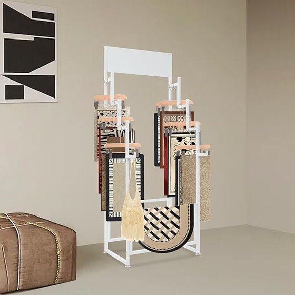 Carpet and Towel Display Rack Stand