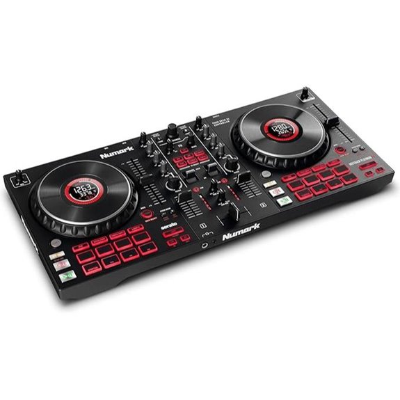 dj controller with displays