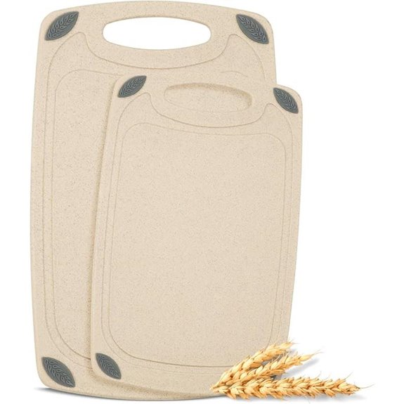 Reversible Wheat Straw Cutting Board Set (2 Pieces)