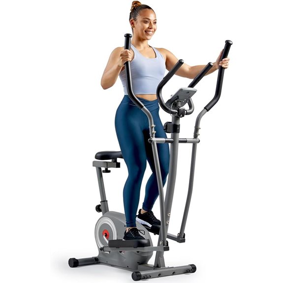 dual function elliptical trainer