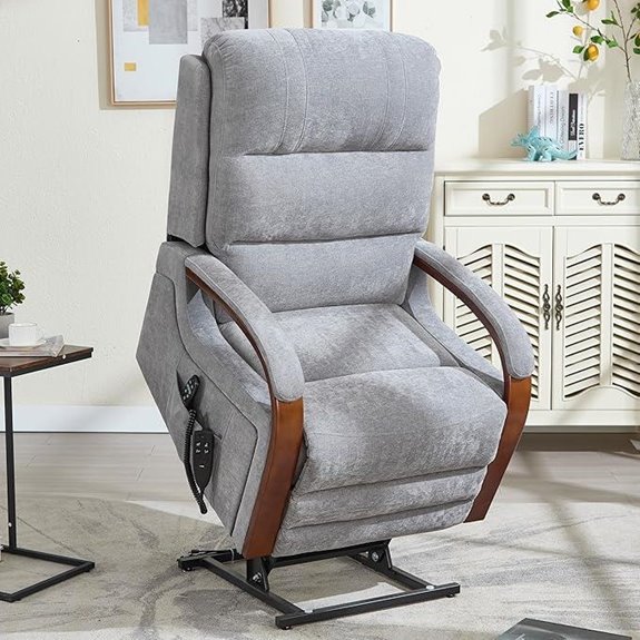 Dual Motor Lift Recliner with Massage & Heat