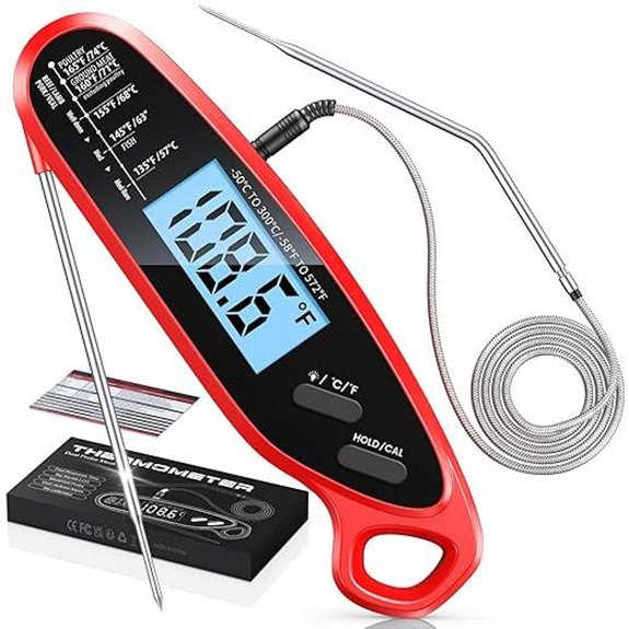Digital Meat Thermometer with Dual Probes