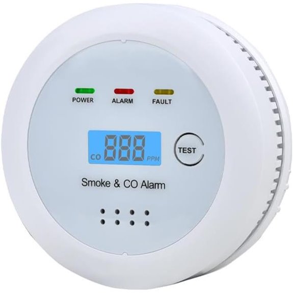 2-in-1 Smoke and Carbon Monoxide Detector with LCD
