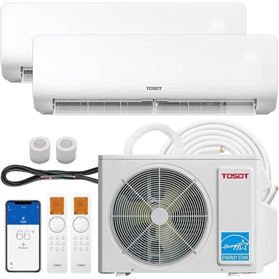 TOSOT 18,000 BTU Dual Zone Mini Split AC