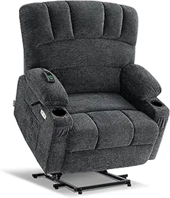 MCombo Power Lift Recliner for Elderly Dark Grey