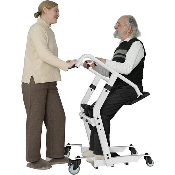 VOCIC Sit-to-Stand Lift with Wheels for Elderly
