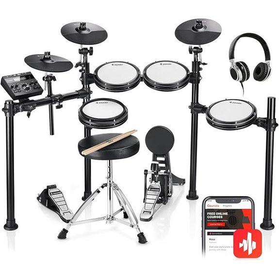 Donner DED-200 Electric Drum Set with Accessories