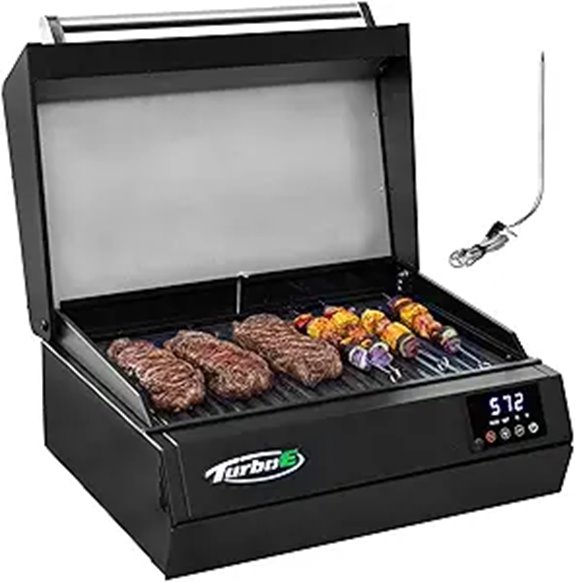 electric grill with digital display