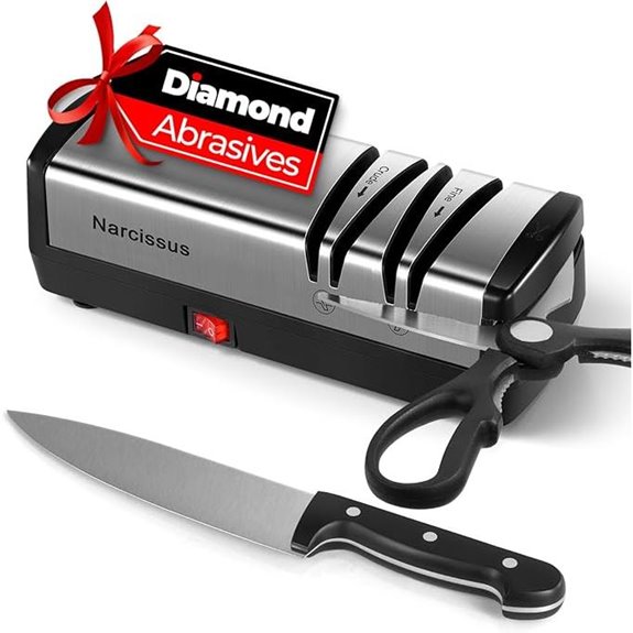 Narcissus Electric Knife Sharpener with Dust Collector