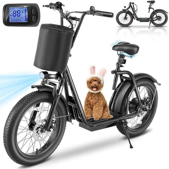 electric scooter with seat