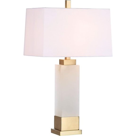SAFAVIEH Rozella Alabaster White/Gold Table Lamp