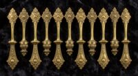 elegant brass curtain tiebacks