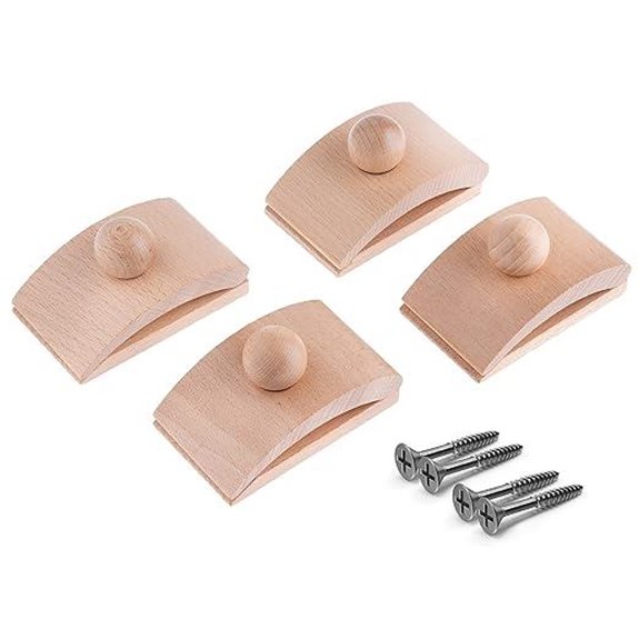 Classy Clamps Wooden Quilt Hangers (4 Large Clips)