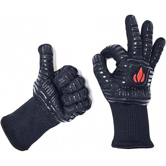 GRILL HEAT AID BBQ Grill Gloves (Extreme Heat Resistant)