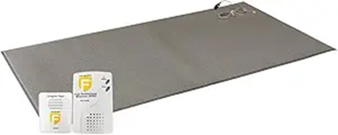 Fall Guardian Fall Protection Monitor 3000 with Floor Mat and Pager White