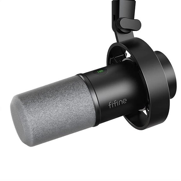FIFINE Dynamic Microphone with XLR/USB and Monitoring