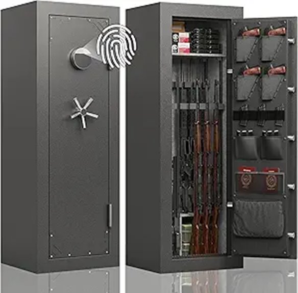 KAER Fireproof 20 Gun Safe with Biometric Access